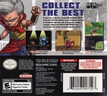 Dragon Quest Monsters - Joker (USA) box cover back